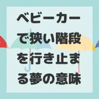ベビーカーで狭い階段を行き止まる夢のサムネイル