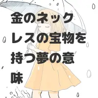 金のネックレスの宝物を持つ夢のサムネイル