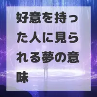 好意を持った人に見られる夢のサムネイル