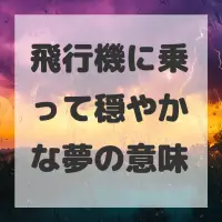 飛行機に乗って穏やかな夢のサムネイル