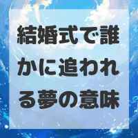 結婚式で誰かに追われる夢のサムネイル