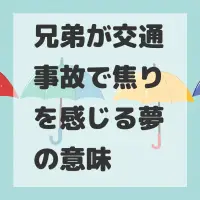 兄弟が交通事故で焦りを感じる夢のサムネイル