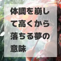 体調を崩して高くから落ちる夢のサムネイル