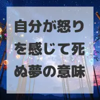 自分が怒りを感じて死ぬ夢のサムネイル