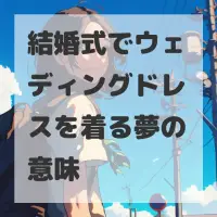 結婚式でウェディングドレスを着る夢のサムネイル