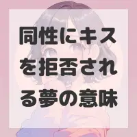 同性にキスを拒否される夢のサムネイル