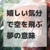 嬉しい気分で空を飛ぶ夢のサムネイル