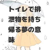 トイレで排泄物を持ち帰る夢のサムネイル