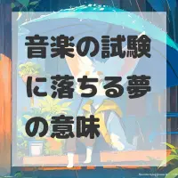 音楽の試験に落ちる夢のサムネイル
