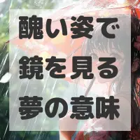 醜い姿で鏡を見る夢のサムネイル