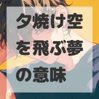夕焼け空を飛ぶ夢のサムネイル