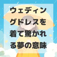ウェディングドレスを着て驚かれる夢のサムネイル