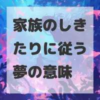 家族のしきたりに従う夢のサムネイル