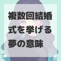 複数回結婚式を挙げる夢のサムネイル画像
