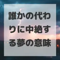 誰かの代わりに中絶する夢のサムネイル