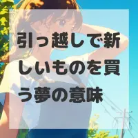 引っ越しで新しいものを買う夢のサムネイル