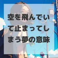 空を飛んでいて止まってしまう夢のサムネイル
