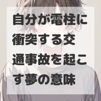 自分が電柱に衝突する交通事故を起こす夢のサムネイル