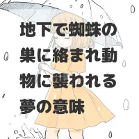 地下で蜘蛛の巣に絡まれ動物に襲われる夢のサムネイル