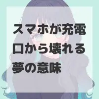 スマホが充電口から壊れる夢のサムネイル