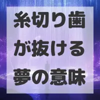 糸切り歯が抜ける夢のサムネイル