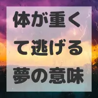 体が重くて逃げる夢のサムネイル