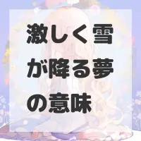 激しく雪が降る夢のサムネイル