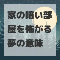 家の暗い部屋を怖がる夢のサムネイル