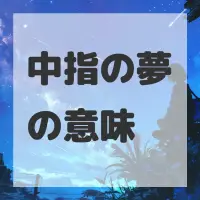 中指の夢のサムネイル画像