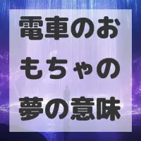 電車のおもちゃの夢のサムネイル画像
