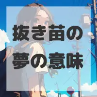 抜き苗の夢のサムネイル画像