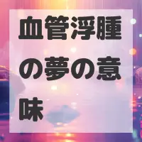 血管浮腫の夢のサムネイル