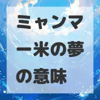 ミャンマー米の夢のサムネイル画像