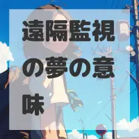 遠隔監視の夢のサムネイル
