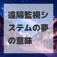 遠隔監視システムの夢のサムネイル画像