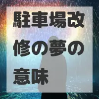 駐車場改修の夢のサムネイル画像