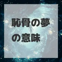 恥骨の夢のサムネイル
