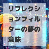 リフレクションフィルターの夢のサムネイル画像