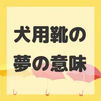 犬用靴の夢のサムネイル画像