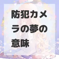 防犯カメラの夢のサムネイル画像