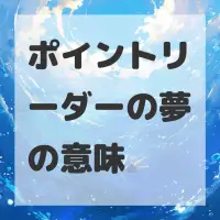 ポイントリーダーの夢のサムネイル
