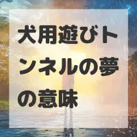 犬用遊びトンネルの夢のサムネイル画像