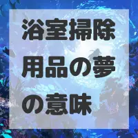 浴室掃除用品の夢のサムネイル