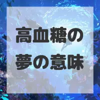 高血糖の夢のサムネイル画像