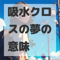 吸水クロスの夢のサムネイル画像