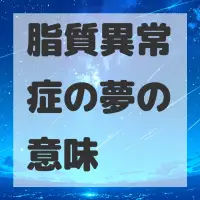 脂質異常症の夢のサムネイル画像