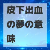 皮下出血の夢のサムネイル画像