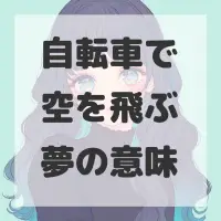 自転車で空を飛ぶ夢のサムネイル画像