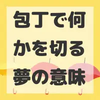 包丁で何かを切る夢のサムネイル画像