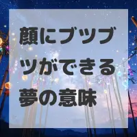 顔にブツブツができる夢のサムネイル画像